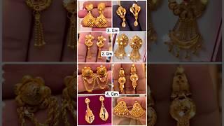 Latest Gold Tops Earrings Designs Gold Stud Earrings Designs For Daily Use #goldearrings #vlog #83