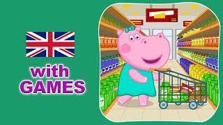 Hippo Pepa in the Supermarket  Learn English With Games