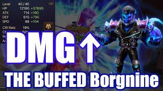 The Power of Buffed Borgnine Has he gotten stronger with buff?【Summoners War RTA】