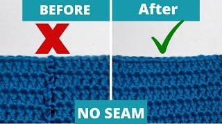 GO SEAMLESS Crochet Invisible join the easy way.