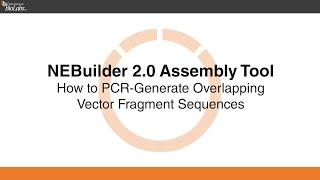 NEBuilder Assembly Tool 2.0 Fragments Amplified by PCR