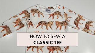 Kids Basic Tee Tutorial 1-Hour sewing project