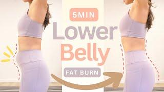 Quick Lower Belly Fat Workout  100% Burn & Result Guaranteed  No equipment