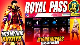 Final Leaks M19 Royal Pass  Month 19 Royal Pass Leaks 1 To 50 Rewards  PUBG Mobile