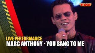 Marc Anthony - You Sang To Me  Live at TMF Awards  The Music Factory