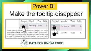 Power BI - in a table hide unwanted tooltips