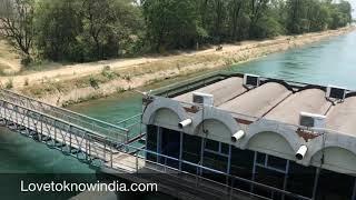 The Bhakra Canal floating restaurant Punjab India