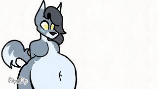 Female Wolf Belly Expansion  Furry Weight Gain Animation