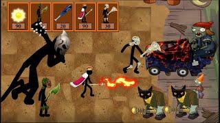 Stick War Leagcy vs Plants vs Zombie vs Griffon Leaf vs Griffon Undead animation FULL #EP 16