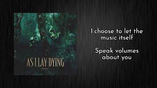 As I Lay Dying - Burden with lyrics on screen NEW SINGLE 2024