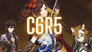 C6R5 Hypercarry Chiori  4.4 Spiral Abyss Showcase  Genshin Impact