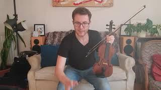 Klezmer Violin  Freygish Mode starting on D
