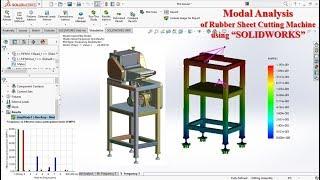 Modal Analysis of slitter machine using Solidworks frequency analysis