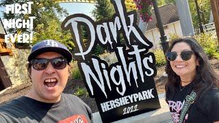 DARK NIGHTS 2022 at HersheyPark First Night Ever* HAUNTED HOUSE EVENT - 4 NEW HOUSES FULL WALKTHRU