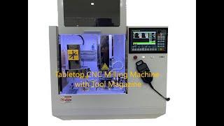 Tabletop CNC milling machine with tool magazine - Desktop Mill ATC