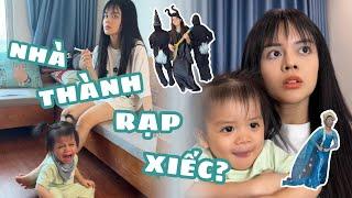 Nhà nào cũng hóa rạp xiếc khi có con cả thôi  #fansiefamily