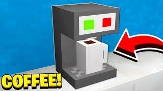 How to Make a WORKING COFFEE MACHINE in Minecraft NO MODS