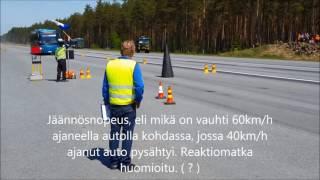 Linja auto jäännösnopeus