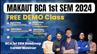 Private Tuition DEMO CLASS  MAKAUT BCA  1st Semester  2024-2025