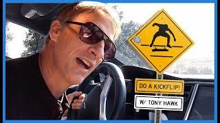 Watch Legend Tony Hawk Yelling Do A Kickflip At Skateboarders From His Car