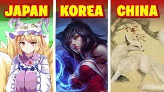 Kitsune Gumiho Huli Jing Asian Fox Spirits and Their Differences