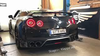 Underground Exhaust Nissan GTR Stage 2+ Sound Klappenauspuff 2017 570PS