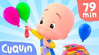 Playing with Cuquin colored balloons and more educational videos  Videos & cartoons for babies