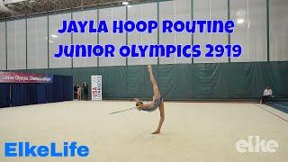 Jayla Hoop Routine Junior Olympics 2019 Level 6 Elke