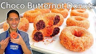 Dunkin Choco Butternut Donuts Dark Chocolate Donuts with Butternut Streusel  Cooking with Kurt