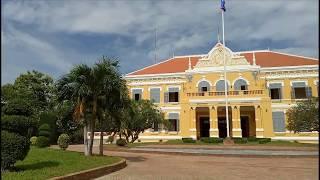 Cambodia Tourism Landscape of Battambang Province Hall Governors Residence