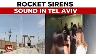 Israel Missile Interception  Rocket Sirens Sound In Tel Aviv For The First Time In Months