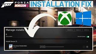 Unable to install Forza horizon 5  Xbox Gamebar Microsoft store