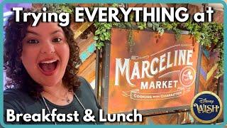 Everything at Marceline Market Breakfast and Lunch Buffet on The Disney Wish  Disney Cruise Line