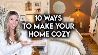 HOW TO MAKE YOUR HOME COZY  10 HOME DECOR STYLING TIPS
