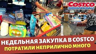 Недельная закупка в Costco  Потратили много денег  Влог США