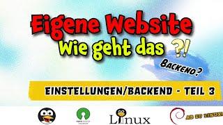 Die eigene Website - Wie geht das eigentlich - Grundlagen Teil 3 Backend Hoster GERMAN