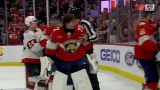 Sergei Bobrovsky robs Tkachuk and then punches him in a face 20 feb 2024