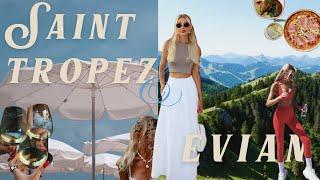 FRANCE girls trip to saint tropez town of evian hiking in french alps ️