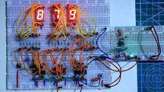 How to cascade the decade counter IC 4026  Details of IC CD4026