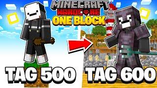 Ich Überlebe 600 Tage in ONE BLOCK Minecraft Hardcore