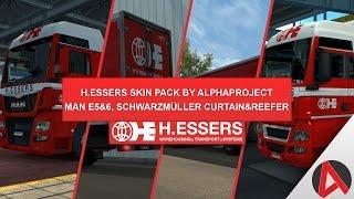ETS2 MOD H.Essers skin pack - MADster MAN Euro 6 - Scwarzmüller Trailers - Euro Truck Simulator 2