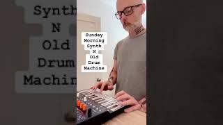 Moby on a Sunday morning w synth n drum machine. 2023