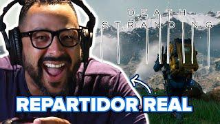 Repartidor real juega Death Stranding