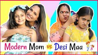 Modern Mom मोम vs Desi Maa माँ ....  #MyMissAnand #Sketch #Roleplay #ShrutiArjunAnand