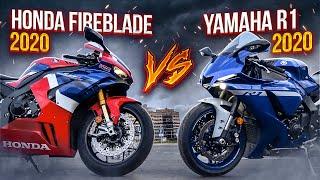 Yamaha R1 против Honda CBR1000RR-R Fireblade SP  Кто быстрее и мощнее - 1 Часть