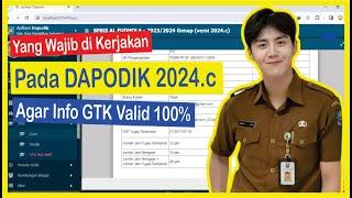 Yang Wajib di Kerjakan Pada DAPODIK Agar Info GTK Valid 100%