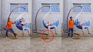 The Chinese master of balance has spent ten years mastering the mystery of hanging basket balance