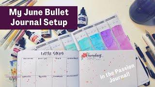 B5 Passion Planner Journal June set up  Bullet Journal Ideas