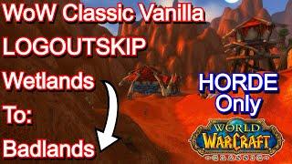 How To Get To Badlands From Wetlands  LogoutSkip  WoW Classic Era Horde
