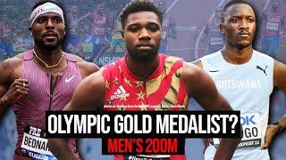 Is Noah Lyles Kenny Bednarek or Letsile Tebogo the 200m Olympic Gold Medal Favorite?